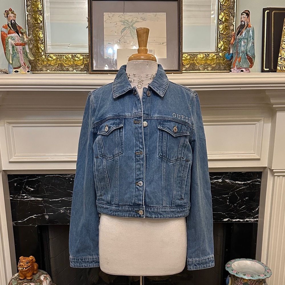 “Guess” Women's Classic Blue Jean Jacket